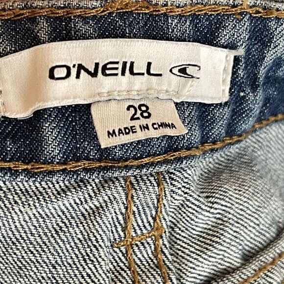 NWT O’Neill High Rise Marina Cutoff Frayed Hem Jean Shorts - 28 - Picture 8 of 10